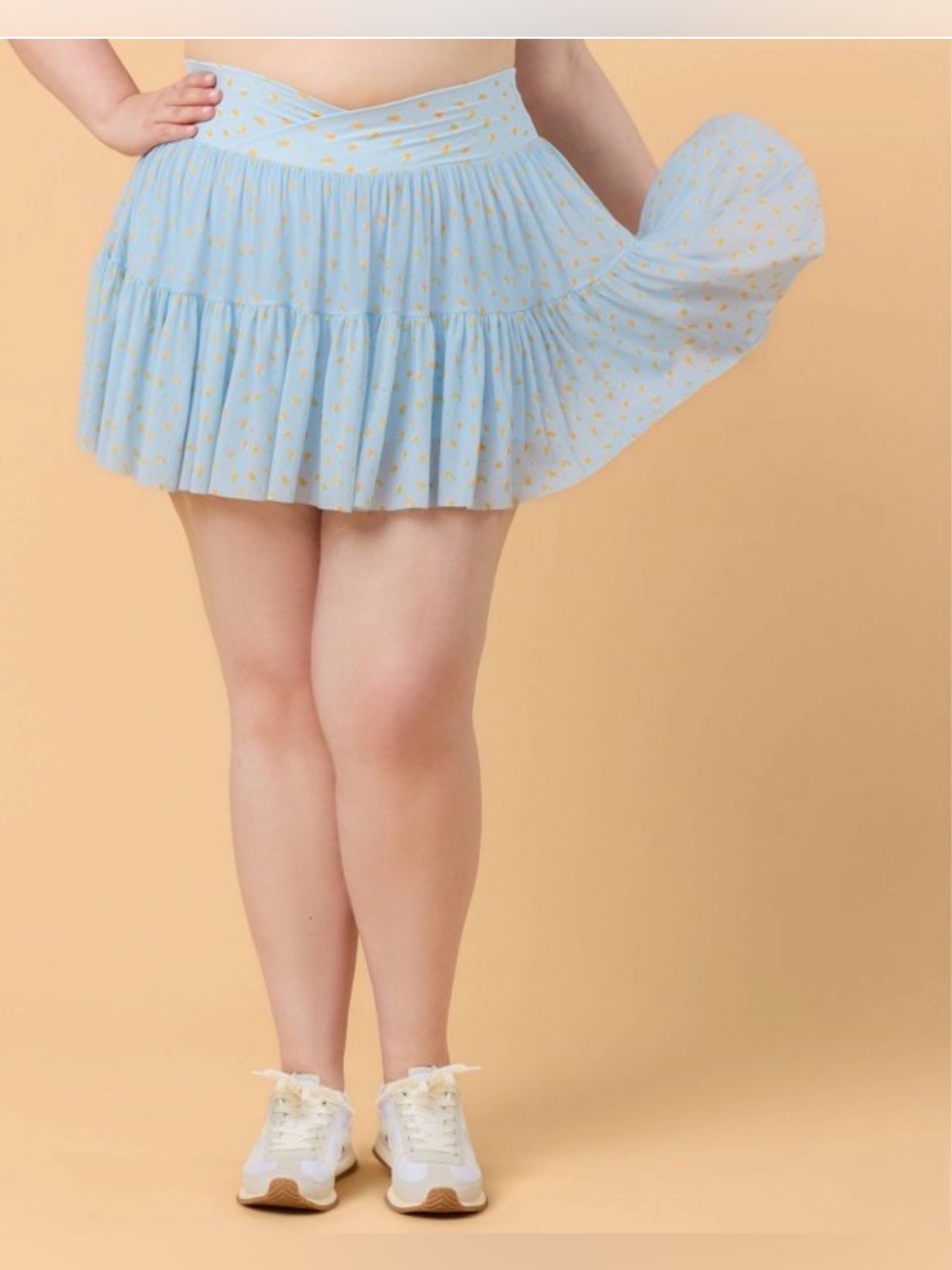 Blogilates Women's Mommy & Me
Ballerina Skort - Blue Citrus Print 1X